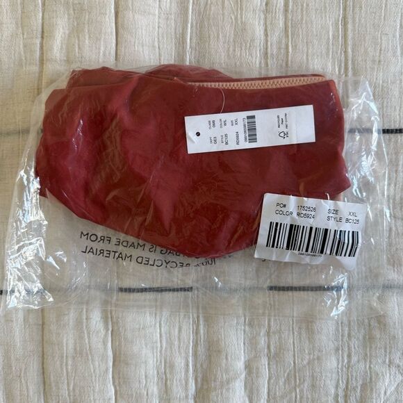 J. Crew Curved Waist Cheeky Bikini Bottom Red Size XXL NWT - Picture 4 of 8